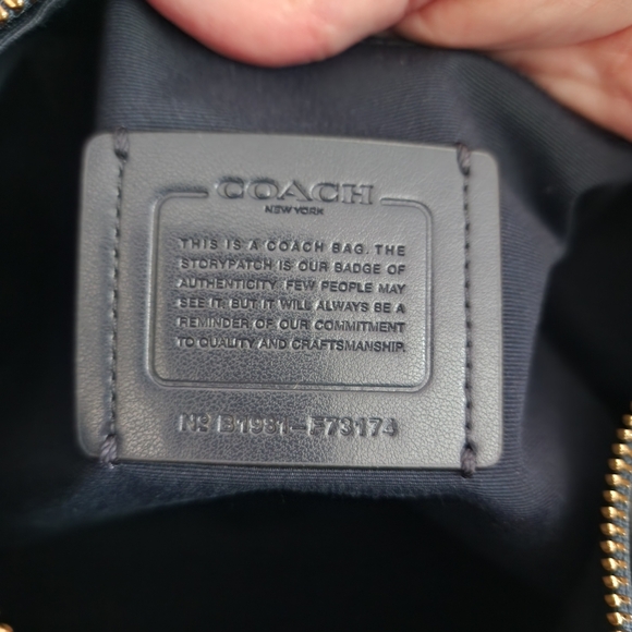 COACH MIA PEBBLE LEATHER SNAKE EMBOSSED STRAPS SHOULDER/CROSSBODY BAG - Picture 11 of 12